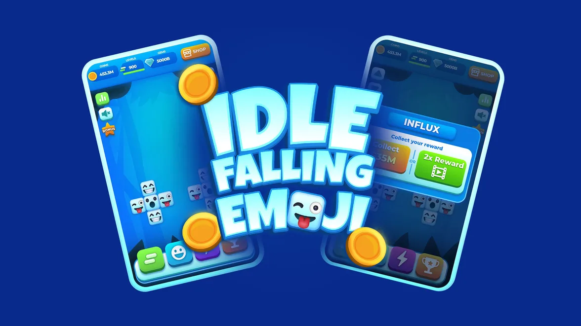 Idle Falling Emoji — 2D Game Art